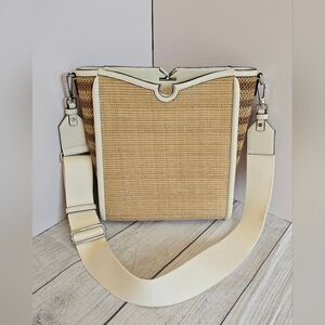 NWOT Calvin Klein Crisell Woven Crossbody bag